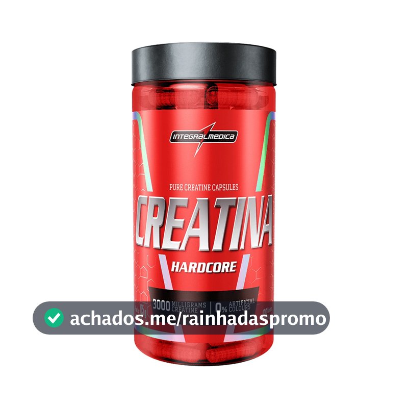 Creatina Integralmédica Hardcore em cápsula Sem sabor x 105g de 120 un