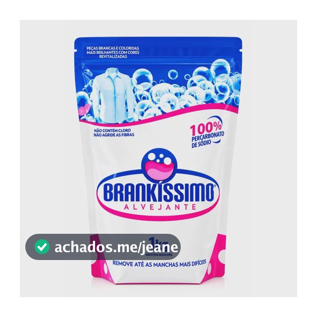 Percarbonato De Sódio Brankissimo 1kg Tira Manchas