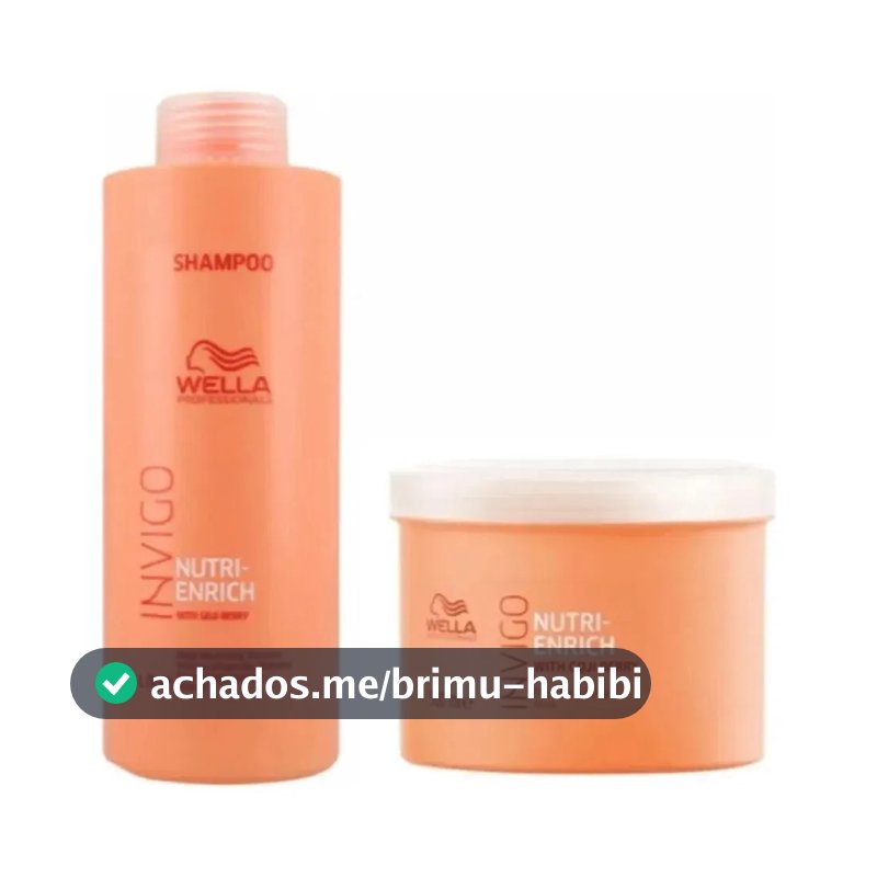 Kit Wella Professionals Invigo Nutri-Enrich nutrição de 1500ml