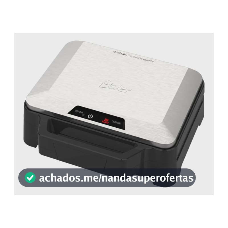 Sanduicheira Oster Osan500 1000w Preta Osan500-127 Preto/inox 110v