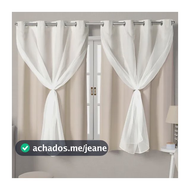 Cortina Blackout Blecaute 2,20x130 Sala Cozinha Quarto Voil