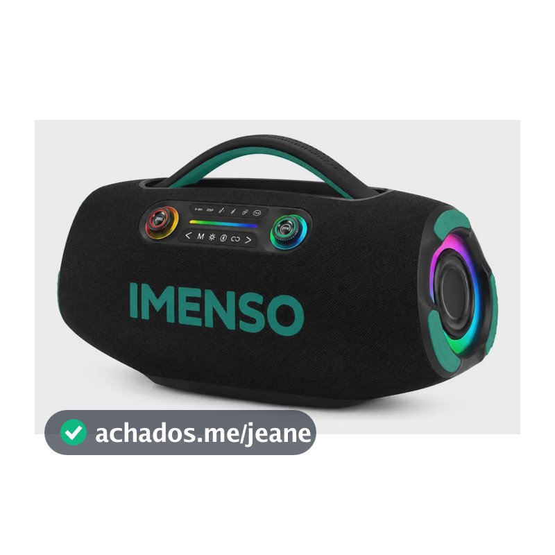 Caixa De Som Bluetooth Portátil 450w 40000mah Tws Rgb Ipx6 Preto