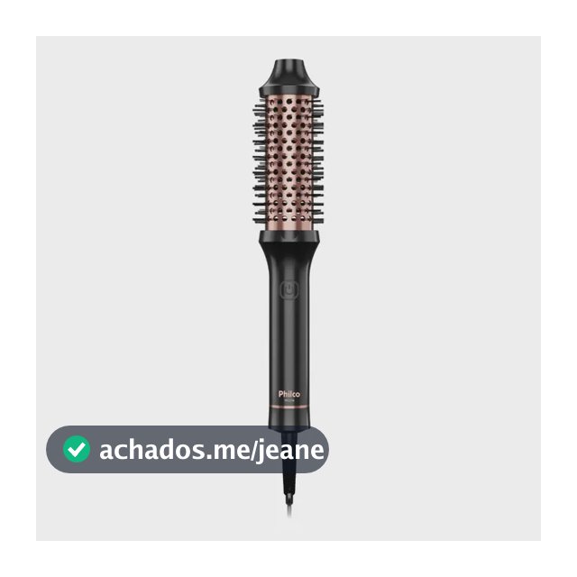 Escova Modeladora Philco Pec17a Revestimento Cerâmica Bivolt Preto 127/220v
