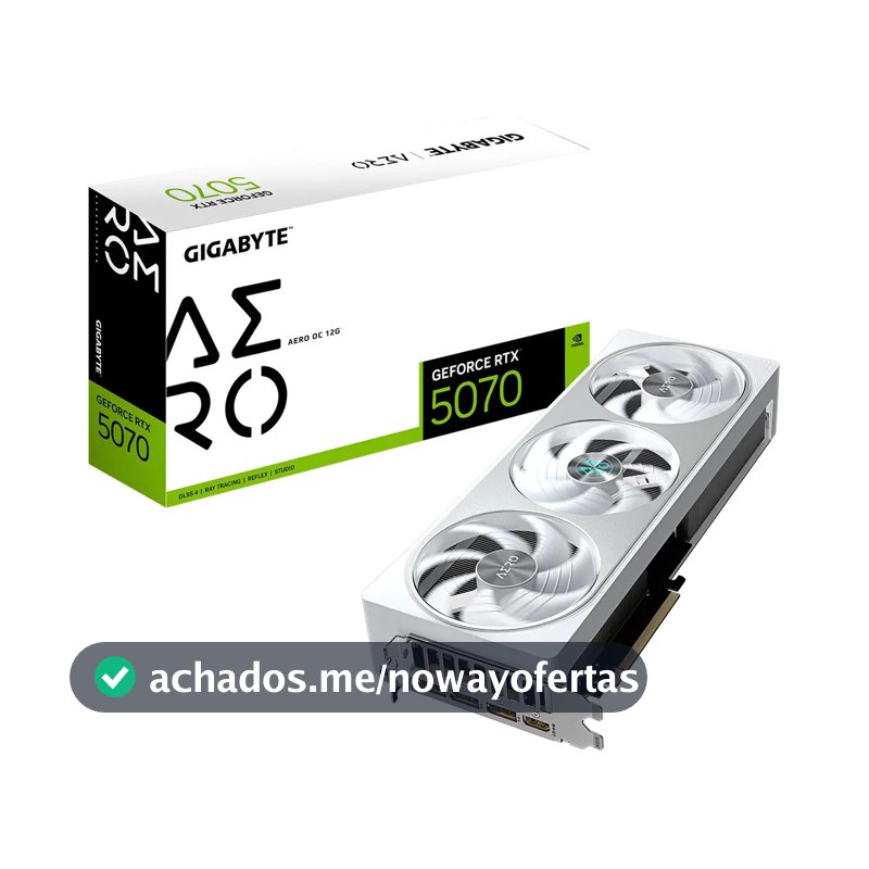 Placa de vídeo Gigabyte Rtx 5070 Aero Oc 12gb Gddr7