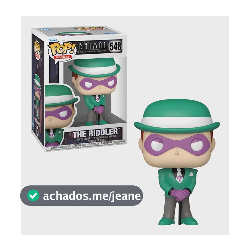 Boneco Funko Pop! Dc Comics Batman A Série Animada Charada
