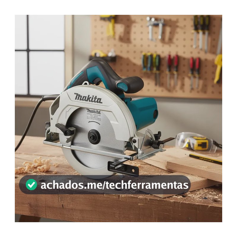 Serra Circular Para Madeira 7.1/4pol 1600w - Hs7010 Makita Cor Azul-turquesa