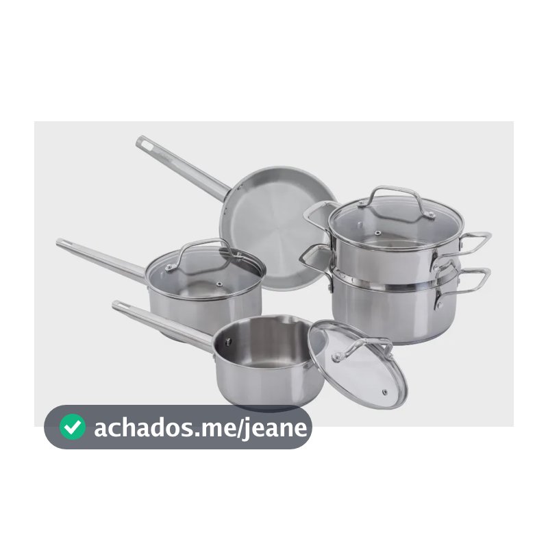 Jogo De Panelas Brinox 5 Peças Inox City