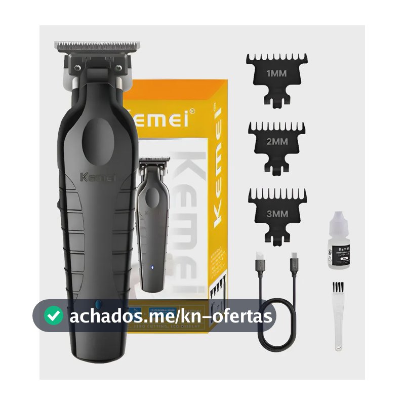 Kemei Maquina Km 2299 Profissional Cor Black