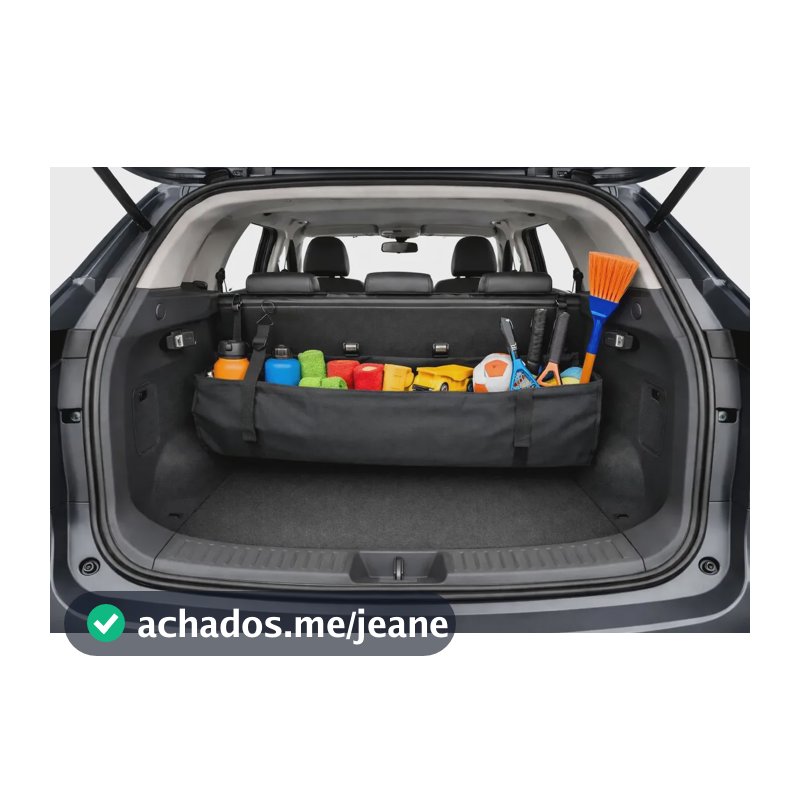 Capa Organizadora Porta Malas Carro Multiuso Premium Preta