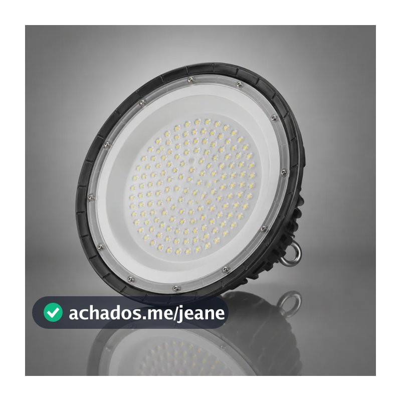 Luminária Ufo Led 150w Galpão Industrial Branco Frio Bivolt  Bivolt Preto Branco-frio
