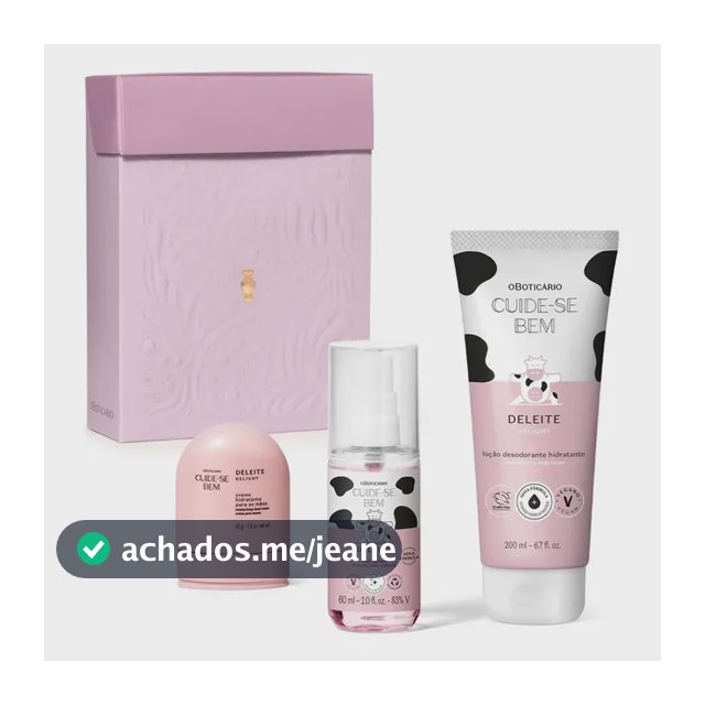 Presente Feminino Kit Cuide-se Bem Deleite O Boticário