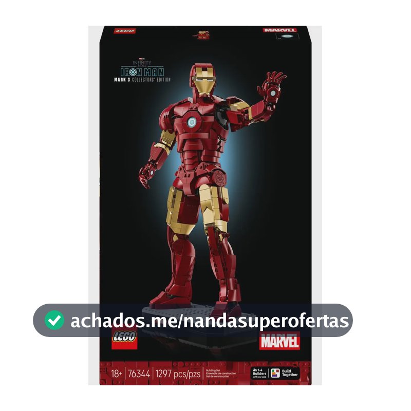 Lego Marvel Homem De Ferro Mark 3 Edição Colecionador 76344