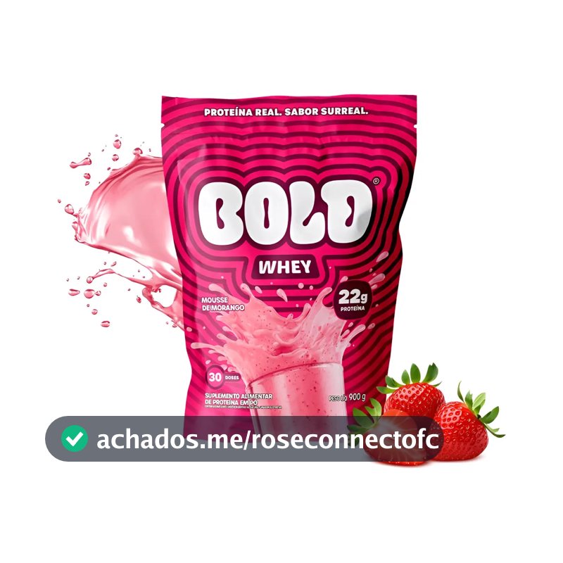 Bold Whey Mousse De Morango Refil 900g