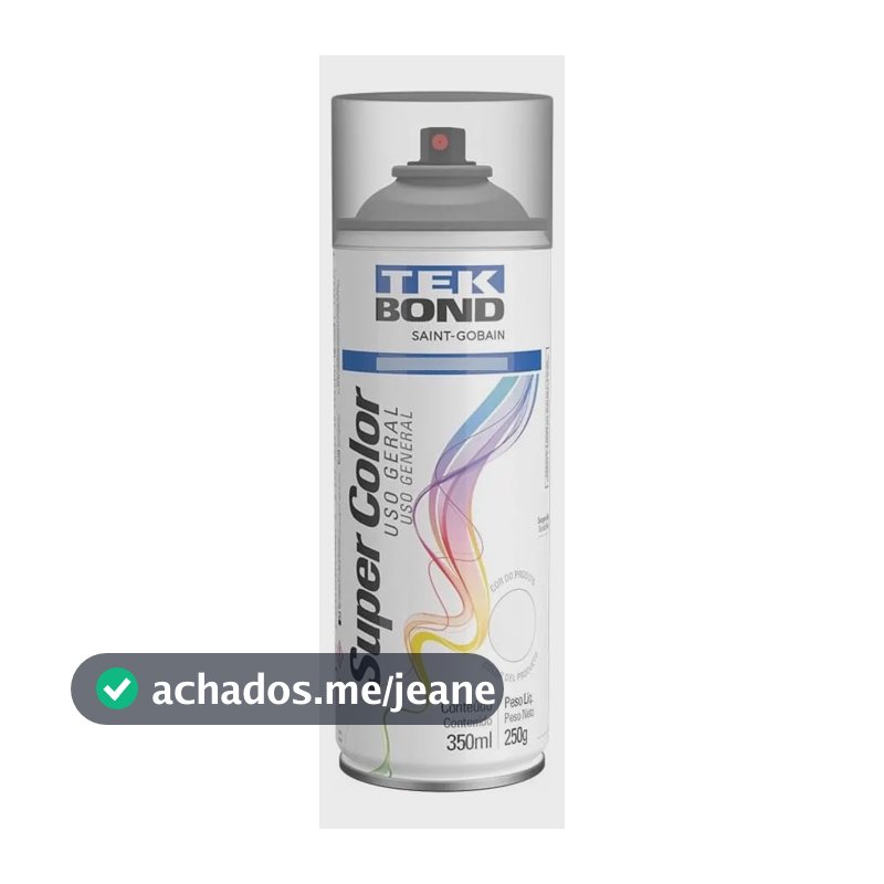 Verniz Spray Uso Geral Fosco 350ml- Tekbond Incolor Fosco