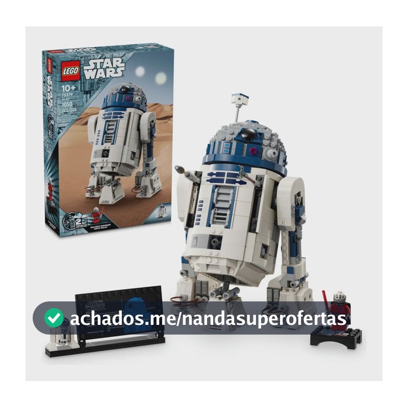 Bloco De Montar Lego Star Wars Droide R2-d2 1050pçs 75379