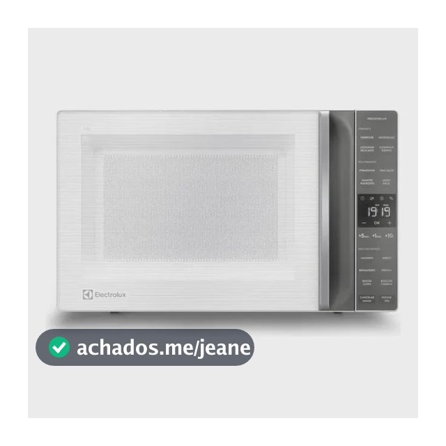 Micro-ondas Electrolux 36L Branco Efficient com Descongelamento Assistido ME36B