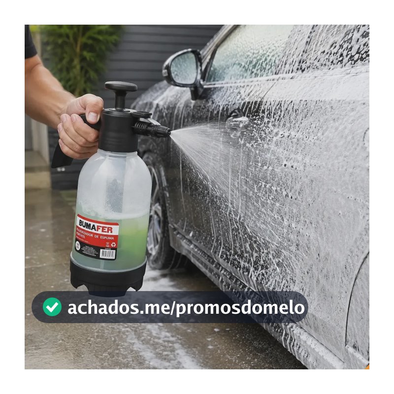 Snow Foam Manual Lave Carro Com Espuma Densa E Fácil