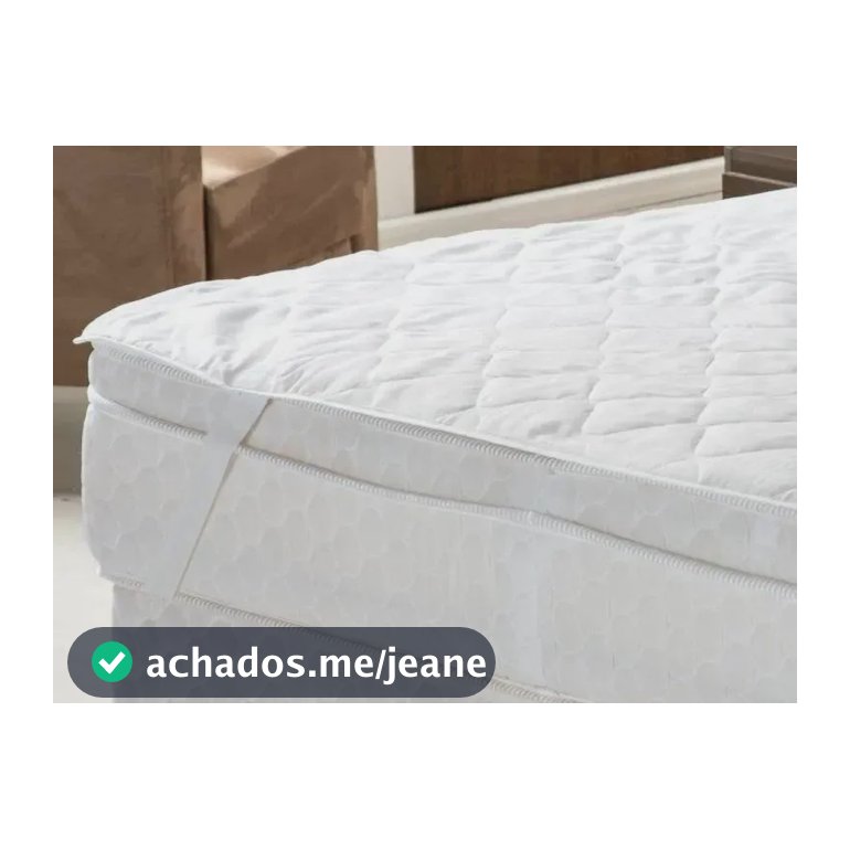 Protetor Colchão Impermeável Queen Size Matelasse Elástico Branco Queen