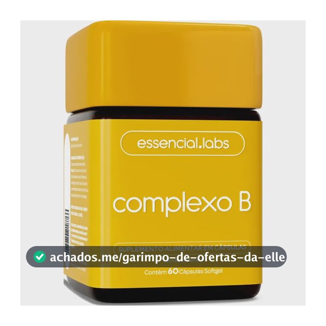COMPLEXO B - 60 Cápsulas Softgel - Fórmula com Máxima Concentração e Biodisponibilidade