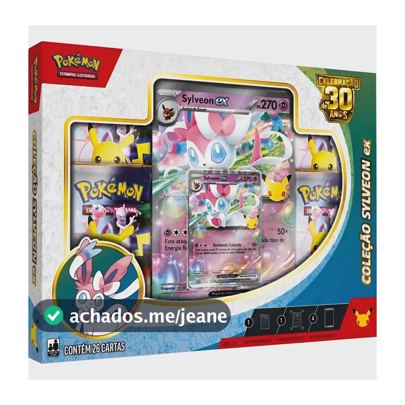 Pokémon Celebração De 30 Anos Box Ex Greninja Original Copag Portugues