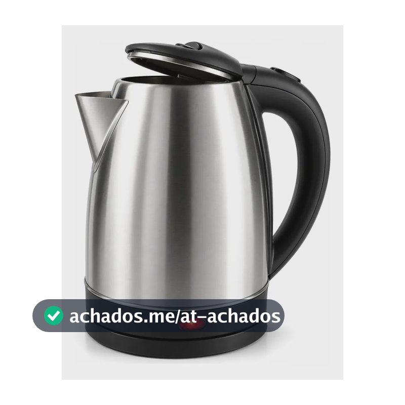 Chaleira Elétrica Inox 1000w Desligamento Automático Prata 127v