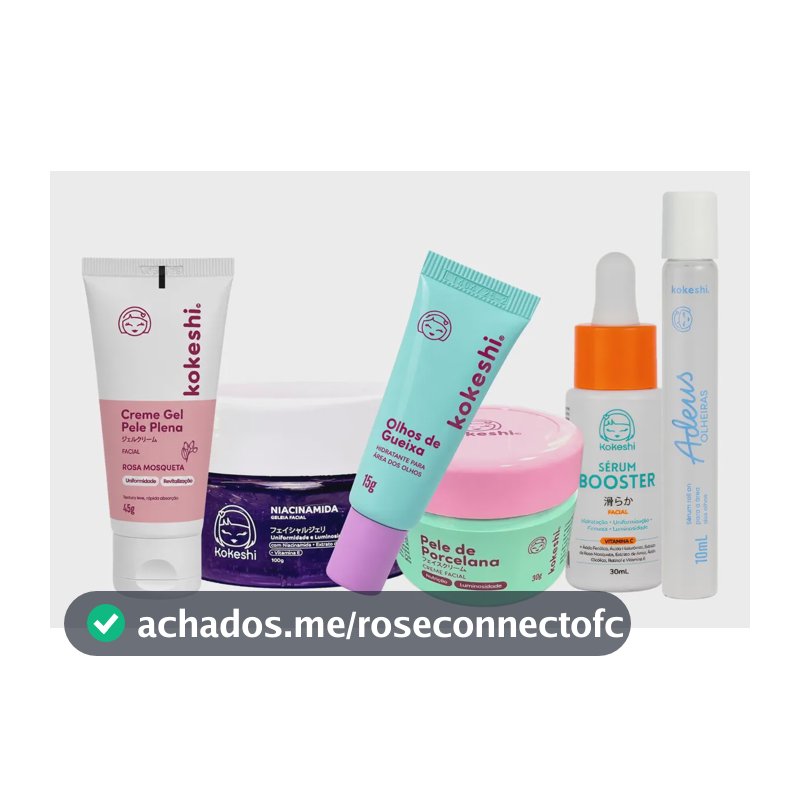 Kit Rotina Facial Completa Kokeshi