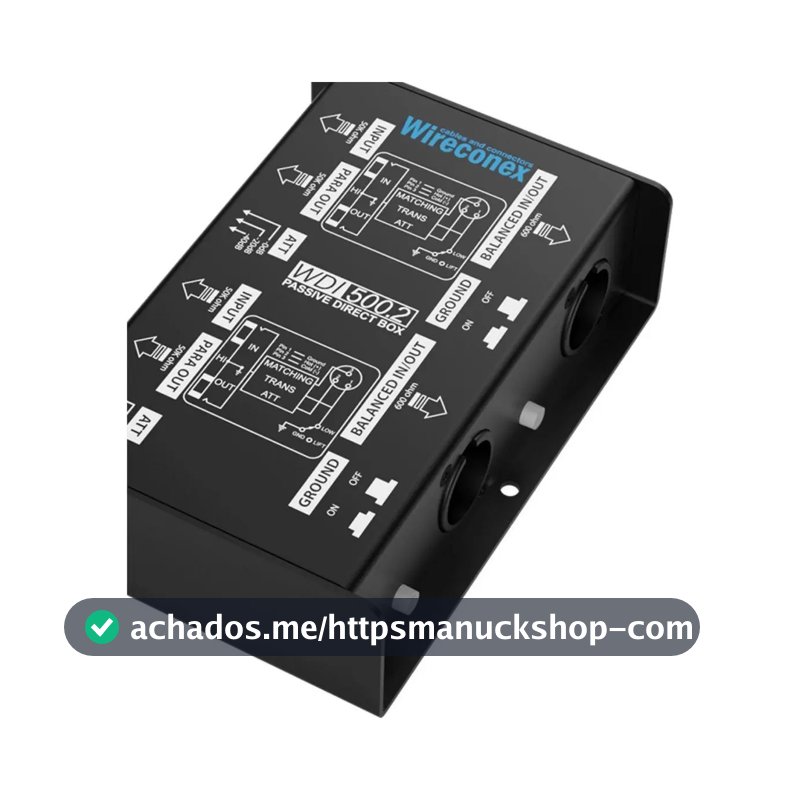 Direct Box Passivo Duplo Wireconex Wdi 500.2 Casador De Impe Bivolt Automatico