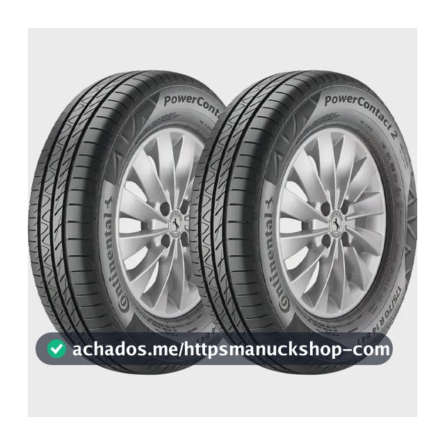 Kit 2 Pneus 185/65R15 Continental PowerContact 2 88H Aro 15