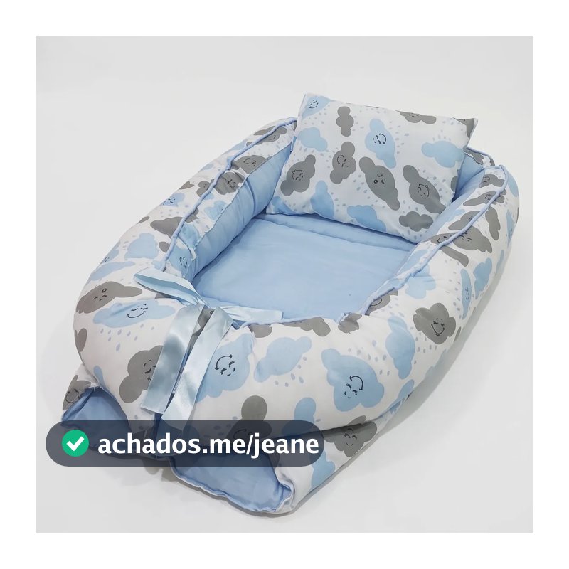 Ninho Redutor Azul Bebê 2 Peças Confecções Pingo de Gente Lavável