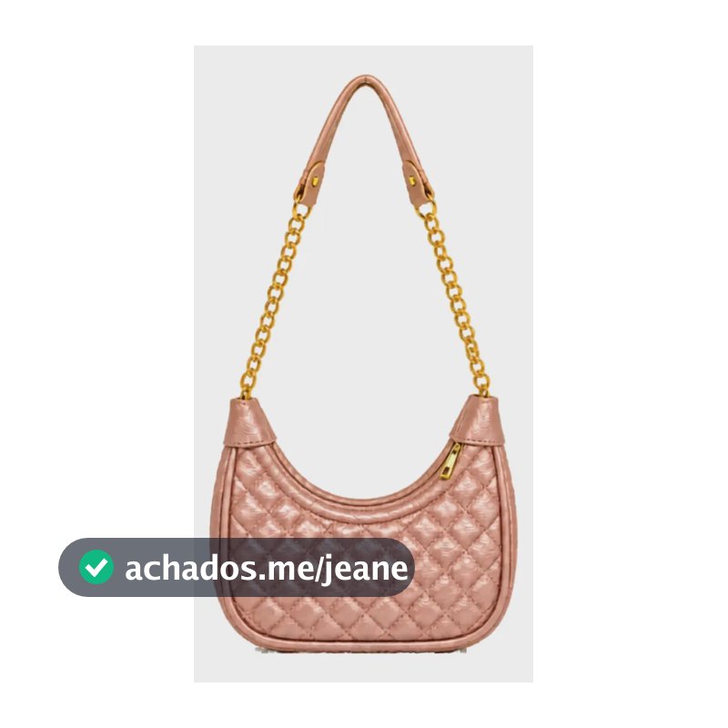 Bolsa Feminina De Ombro Bordada Alça Corrente Elegante Bronze Bordado Dourado Mesma Da Bolsa