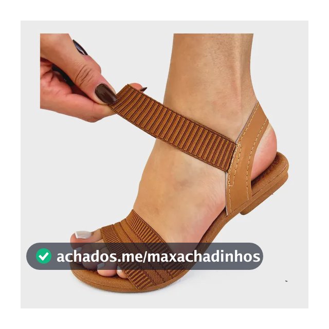 Sandália Feminina Elástico Ortopédica Anatômica Confort