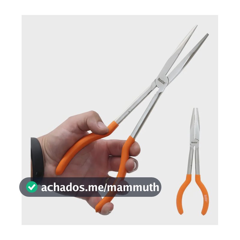Alicate Extra Longo De Pesca Para Tirar Anzol Garganta Peixe
