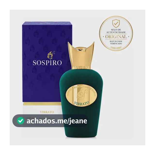 Perfume Sospiro Vibrato Edp 100ml- Linha De Nicho Luxo Unissex Original Com Nf-e
