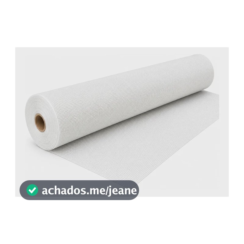 Tela Poliéster Reforço Impermeabilização Lajes 50mx1m = 50m2 Branco