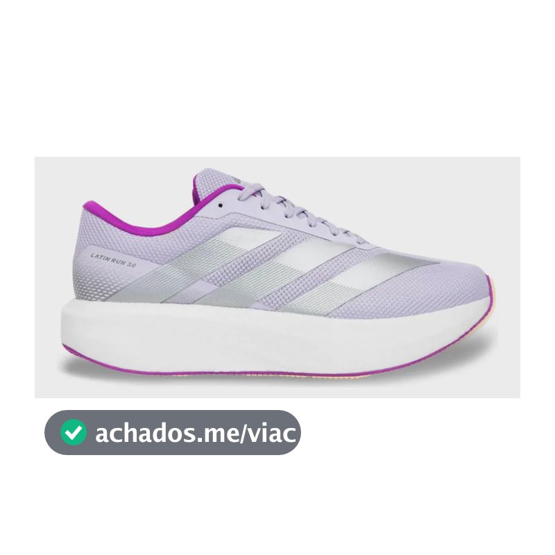 Tênis adidas Latin Run 3.0 Corrida Caminhada Treino Lilás 40 Br