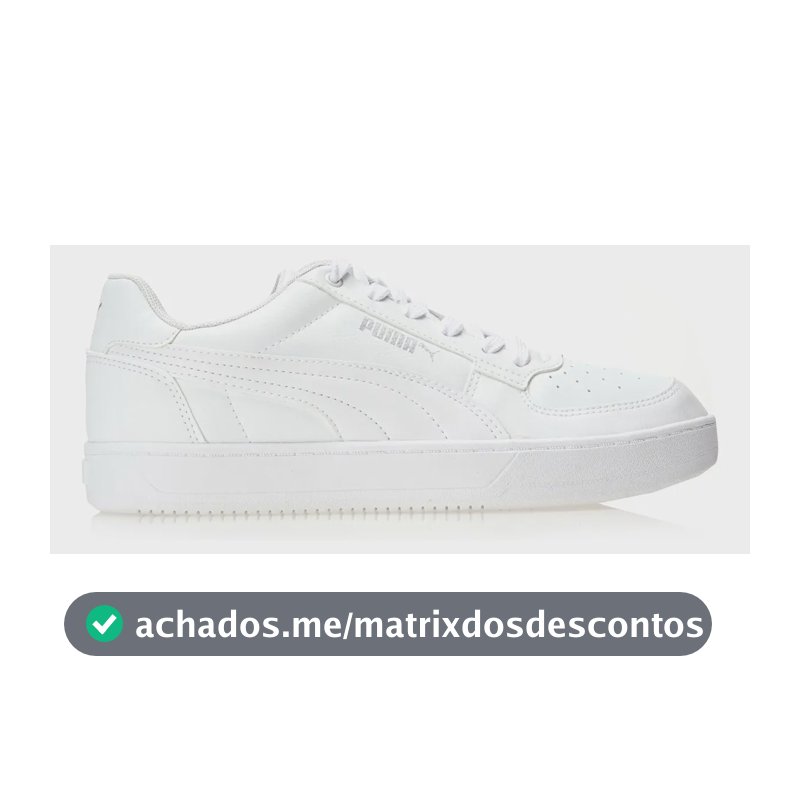 Tênis Feminino Caven 2.0 Puma Puma White-puma Silver Liso 37 Br