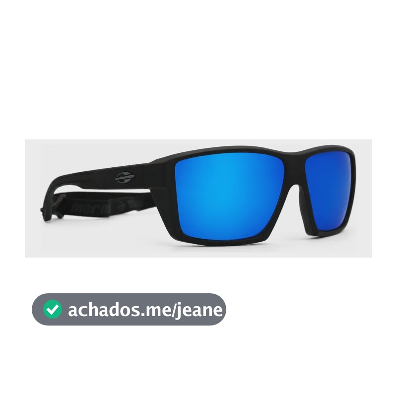 Óculos Solar Mormaii Barcelos Polarizado Lente Espelhada Azul Preto