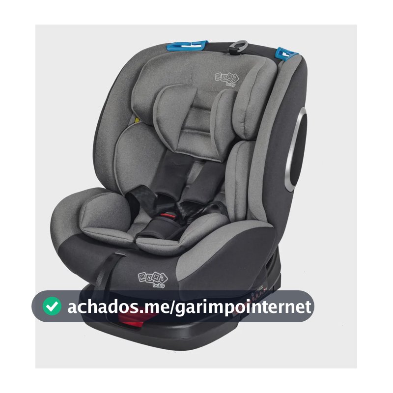 Cadeira De Carro Infantil Max360 Isofix 36kgs Maxi Baby Cor Cinza