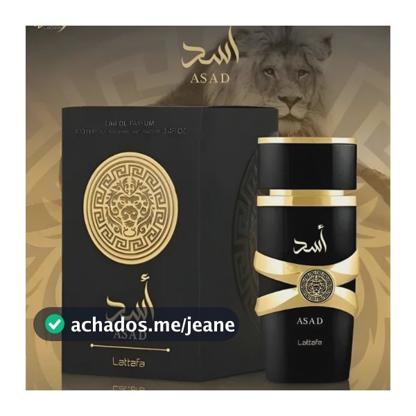 Perfume Asad Black Lattafa Masculino Árabe 100ml