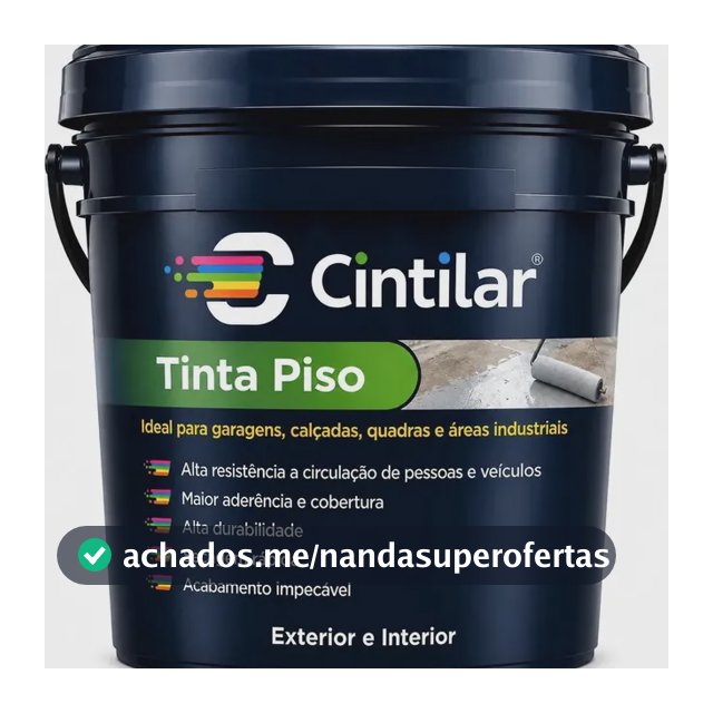 Tinta Acrílica Para Piso 18kg Cintilar Antimofo Sem Cheiro