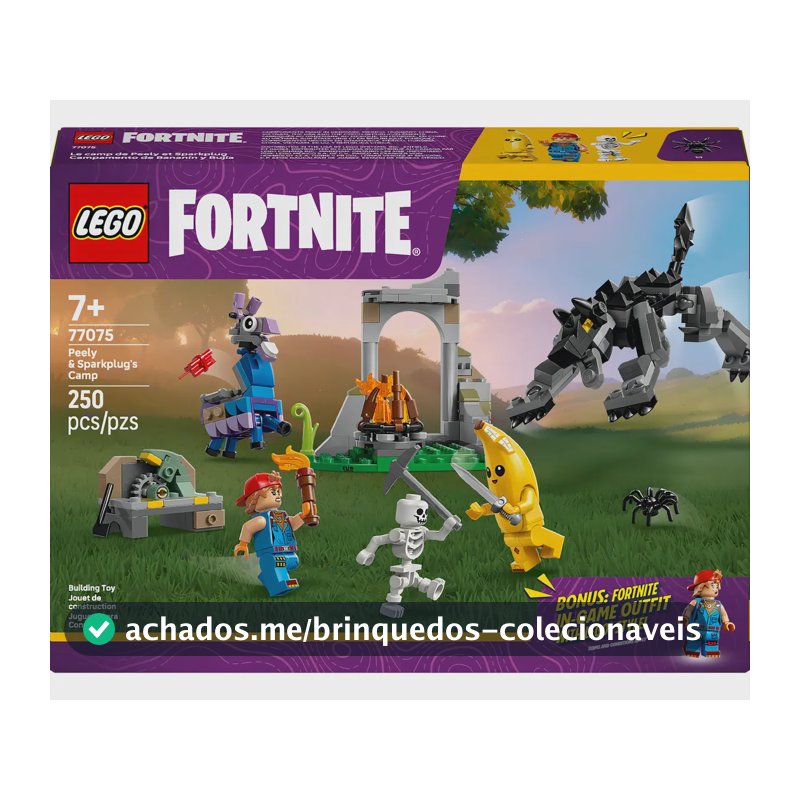 Lego Fortnite Acampamento De Embananado E Faísca Set 77075 Construção Criativa