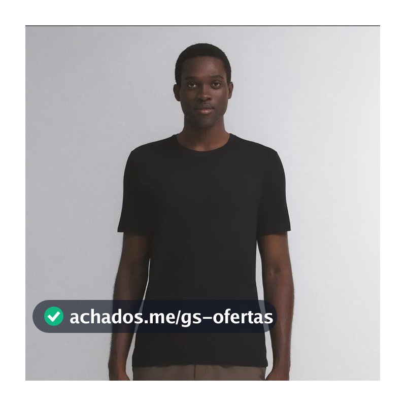 Camiseta Masculina Insider Light Preta G Gola U