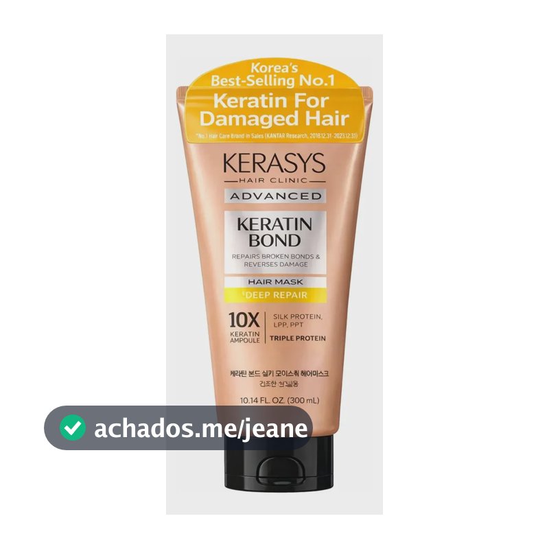 Kerasys Keratin Bond Deep Repair Máscara Reconstrução 300ml