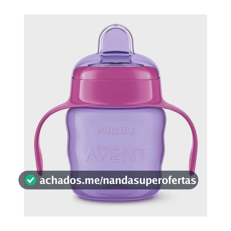 Copo De Transição Para Bebê 200ml - Philips Avent Cor Rosa