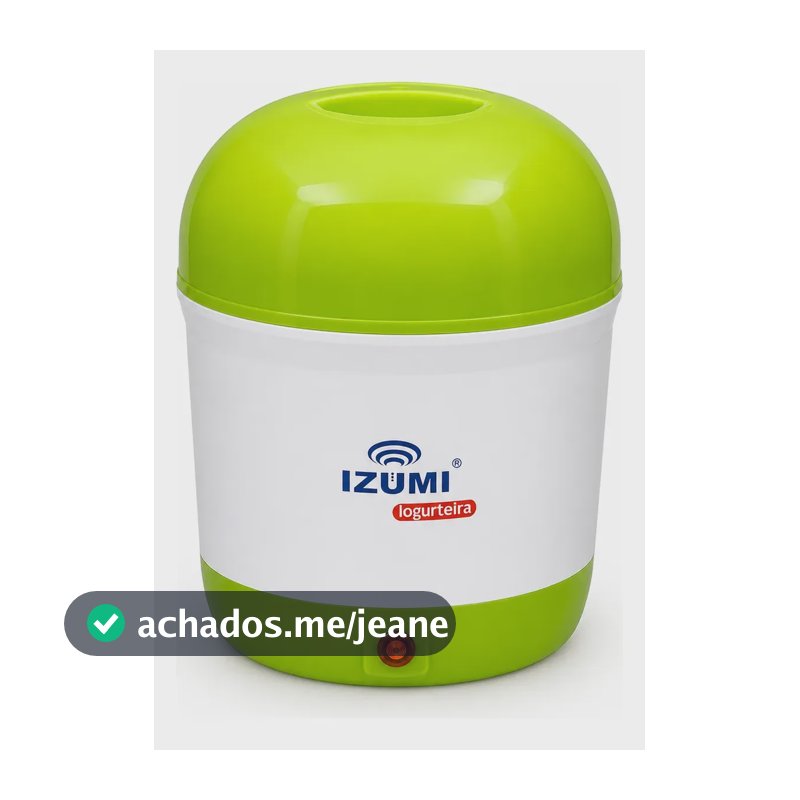Iogurteira Elétrica Verde Izumi Bivolt 1 Litro Modelo Novo! Amarelo Escuro 127/220v