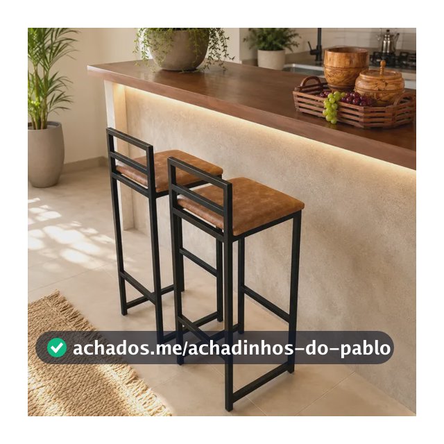 Kit 2 Banquetas Altas Banco Balcão Bistrô Cozinha