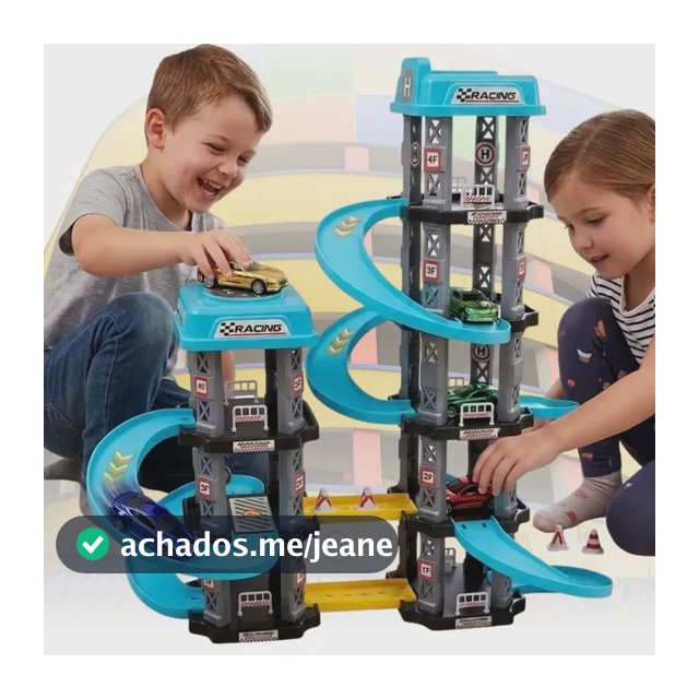Mega Pista De Carrinho Combo 2 Torres + 9 Carrinhos Completa