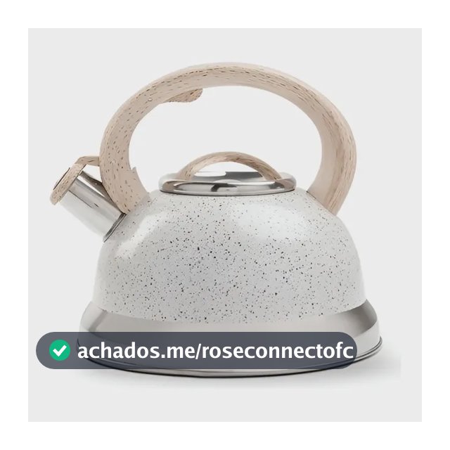 Chaleira Bule Alumínio C/ Apito Roma Vanilla Brinox 2,7 L