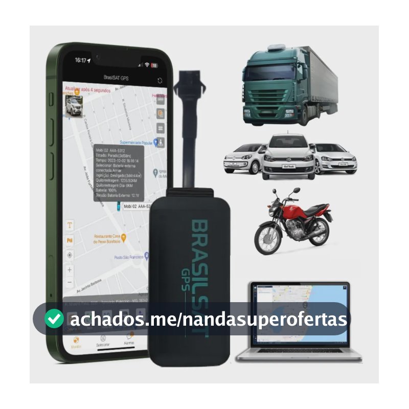 Rastreador Veicular Gps Com Chip E Aplicativo Em Tempo Real! Preto