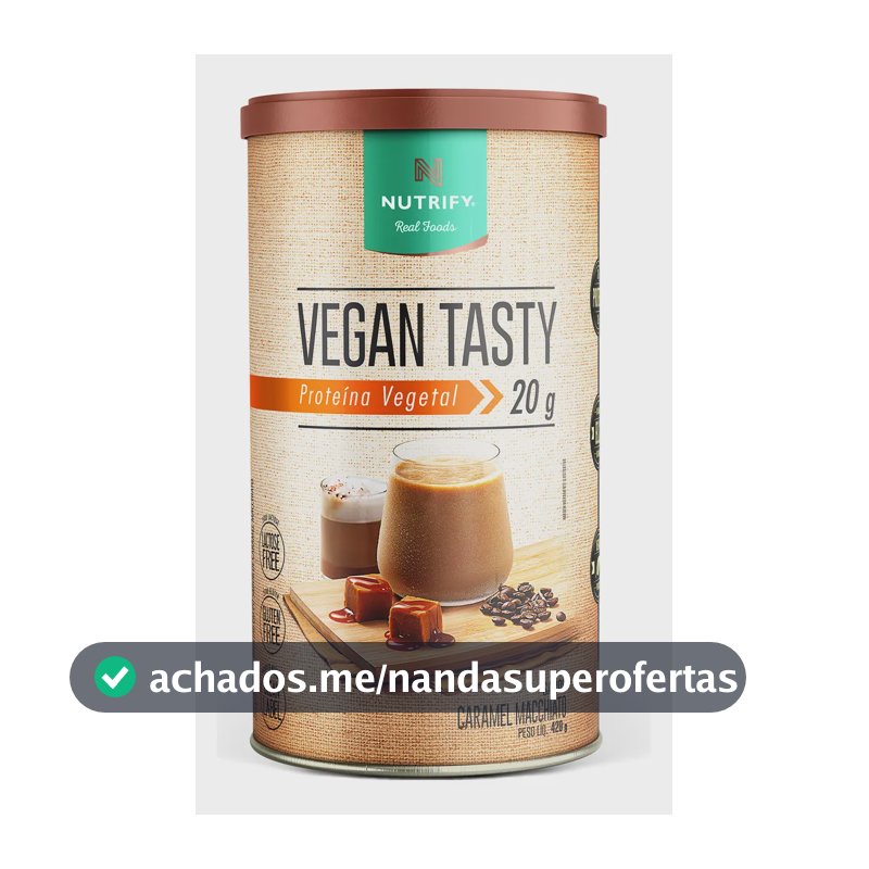 Proteína Vegan Tasty Caramel Macchiato 420g Nutrify